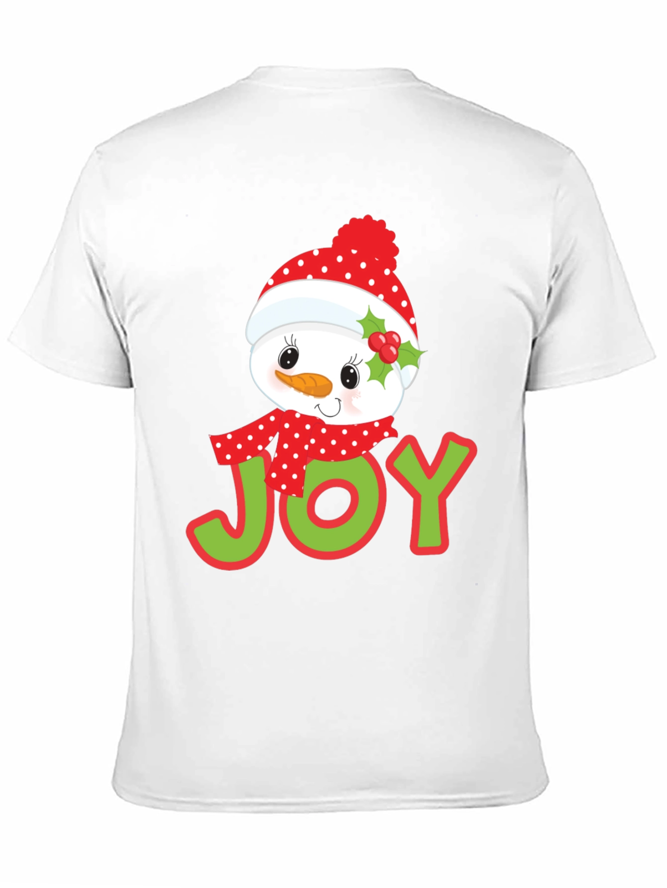 Joyful Snowman Graphic Tee - Holiday Cheer T-Shirt