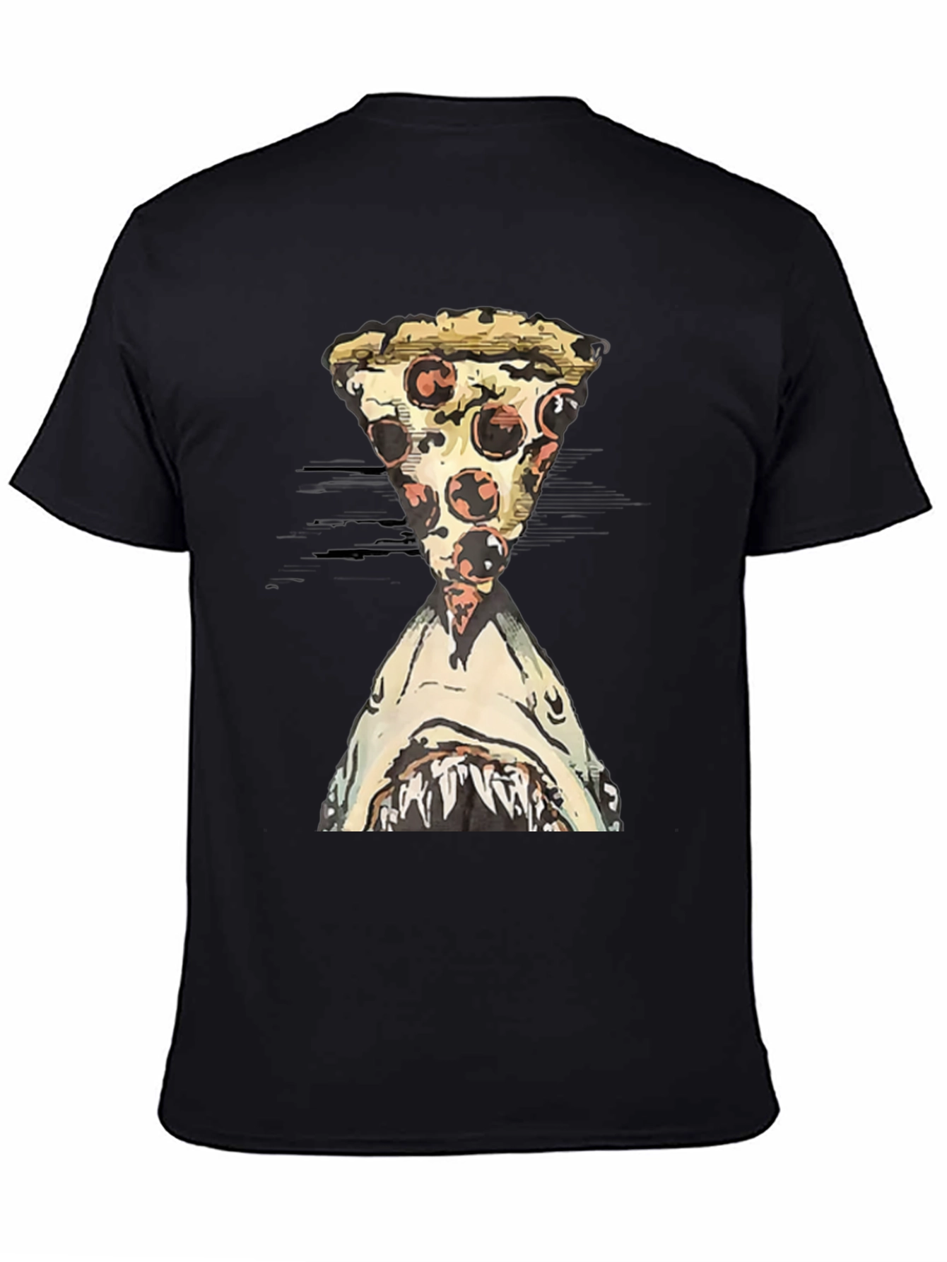 Pizza Shark T-Shirt - Novelty Graphic Tee