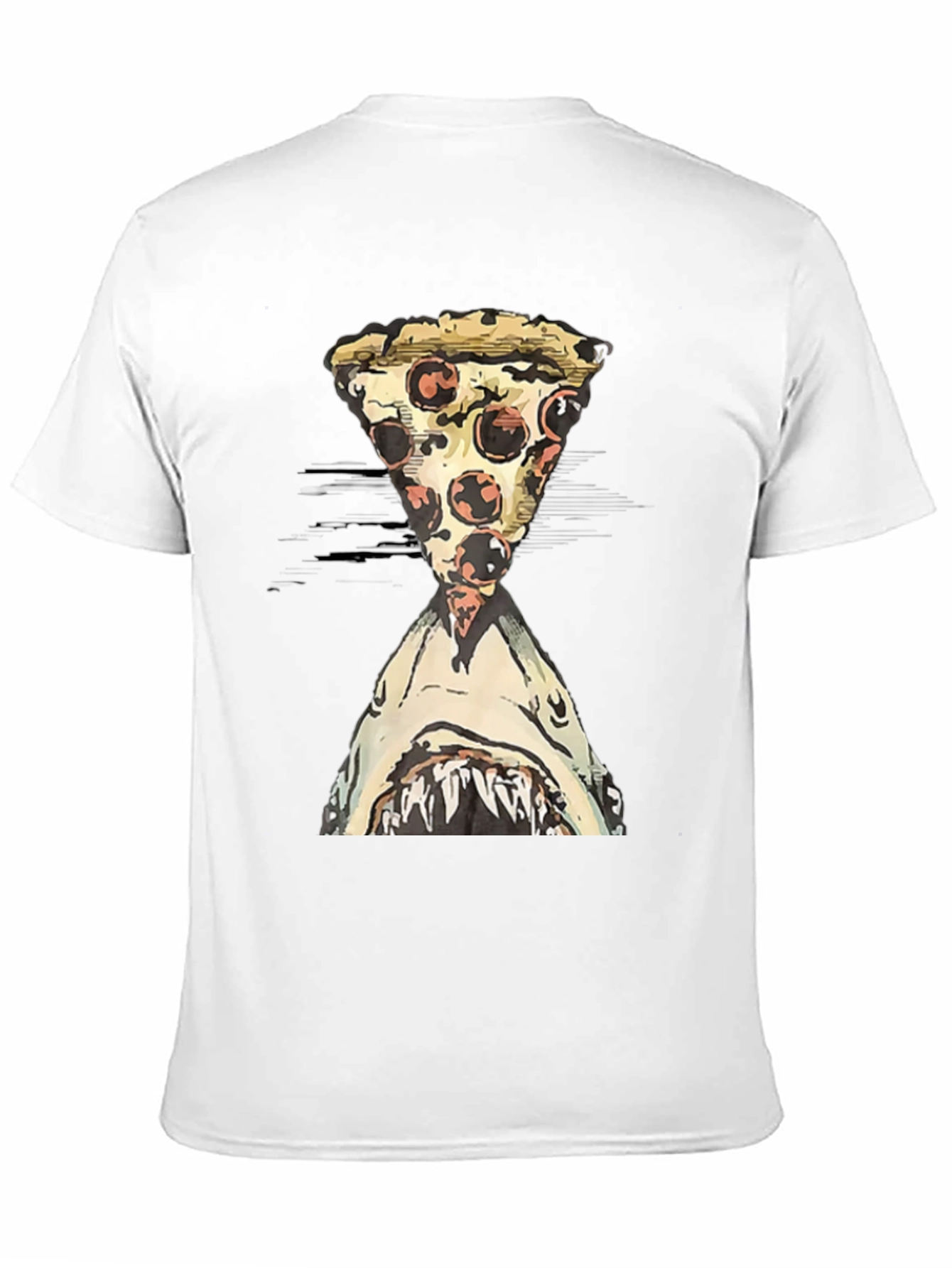 Pizza Shark T-Shirt - Novelty Graphic Tee