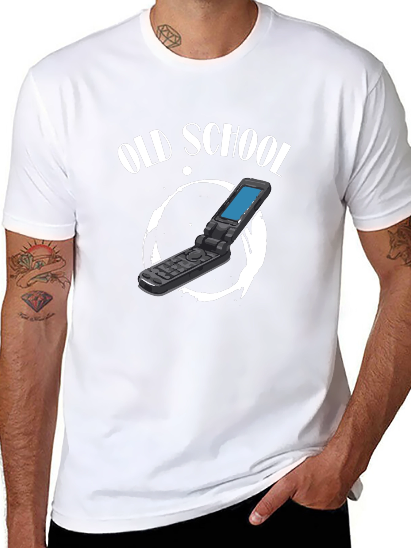 Old School Flip Phone Graphic Tee