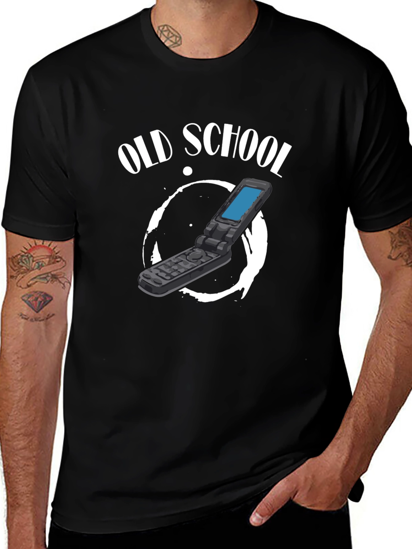 Old School Flip Phone Graphic Tee