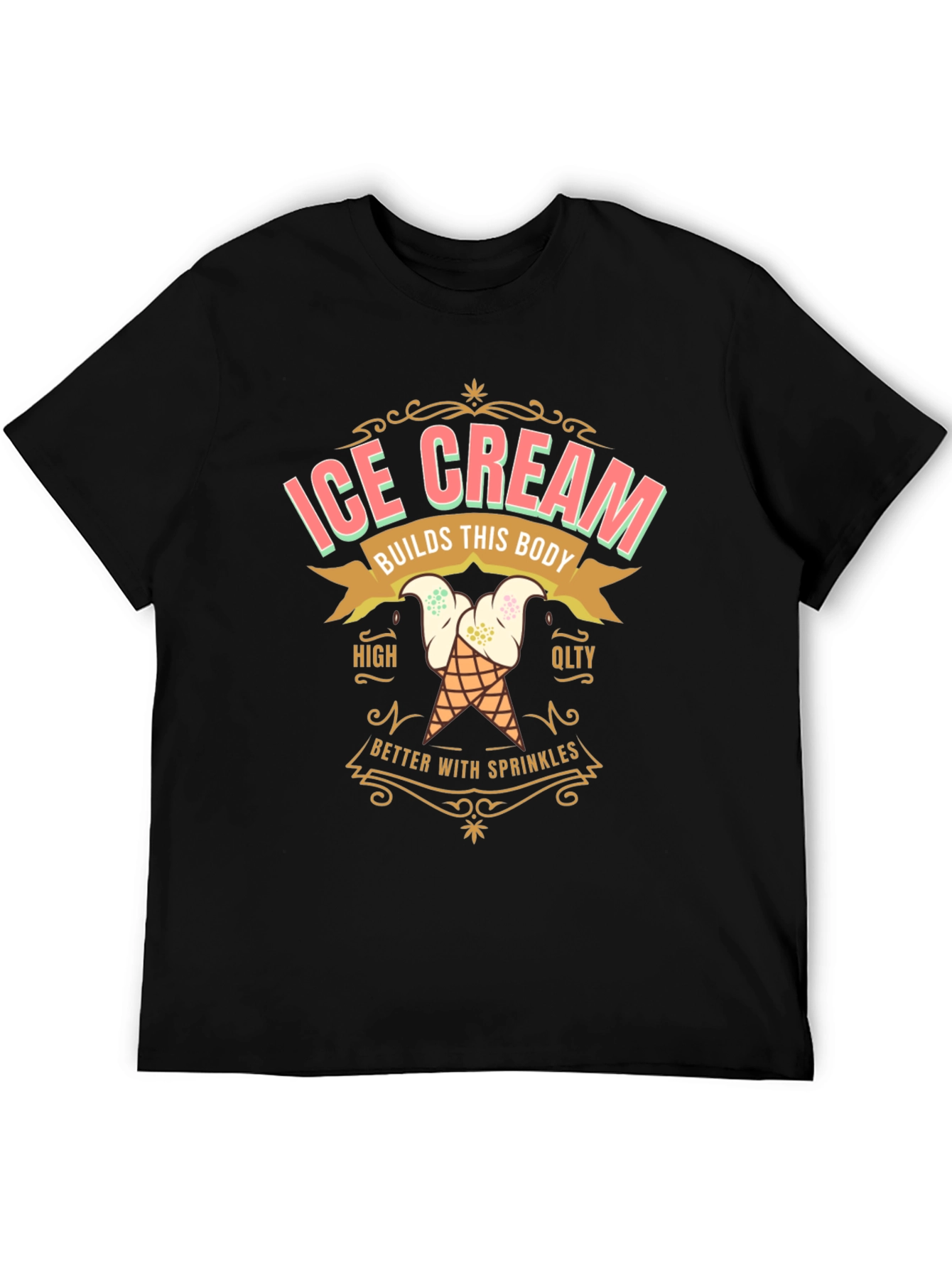 Ice Cream Builds This Body Graphic T-Shirt