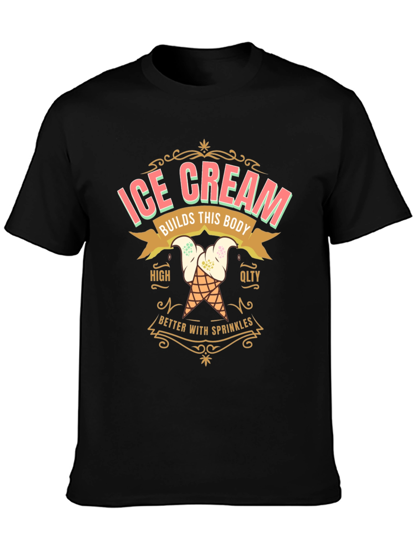Ice Cream Builds This Body Graphic T-Shirt