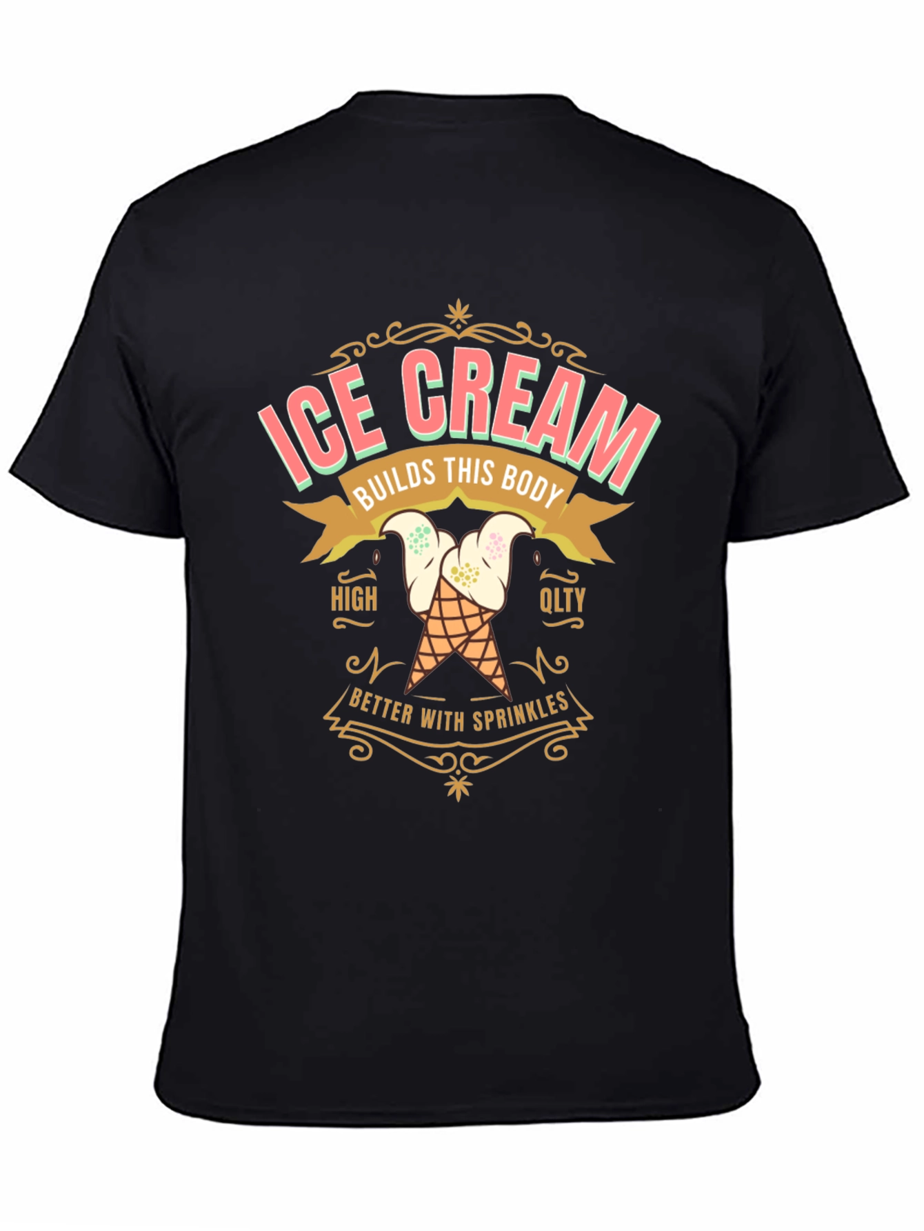 Ice Cream Builds This Body Graphic T-Shirt