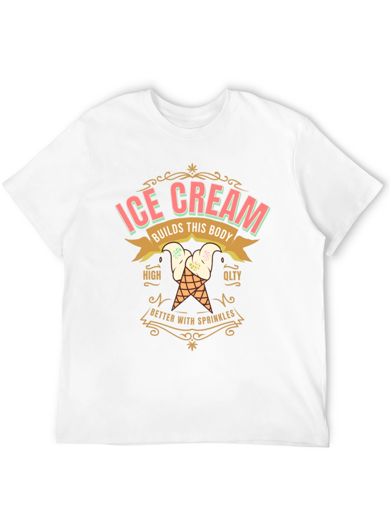 Ice Cream Builds This Body Graphic T-Shirt