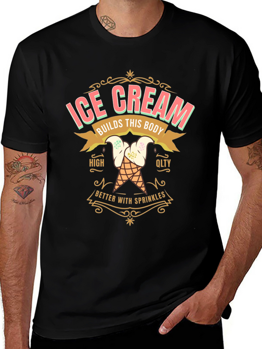 Ice Cream Builds This Body Graphic T-Shirt