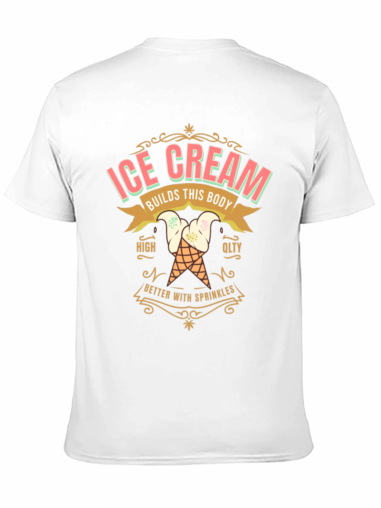 Ice Cream Builds This Body Graphic T-Shirt