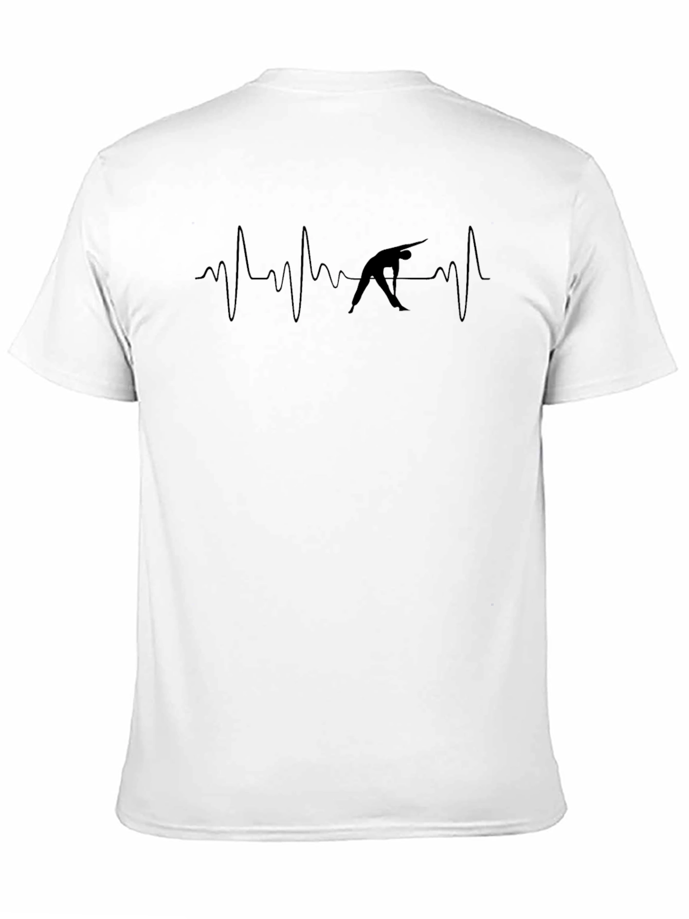 Yoga Heartbeat T-Shirt - Black