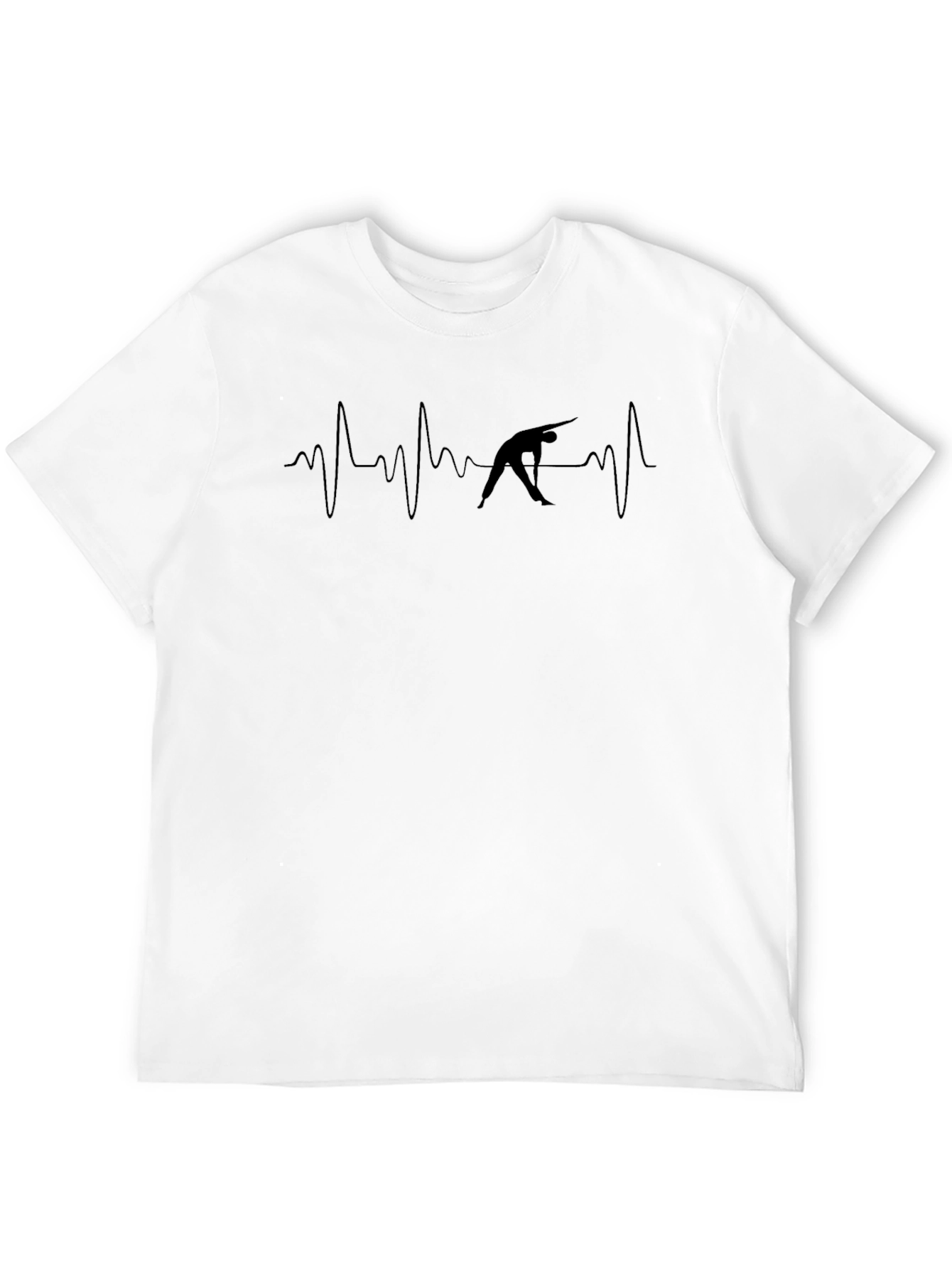 Yoga Heartbeat T-Shirt - Black