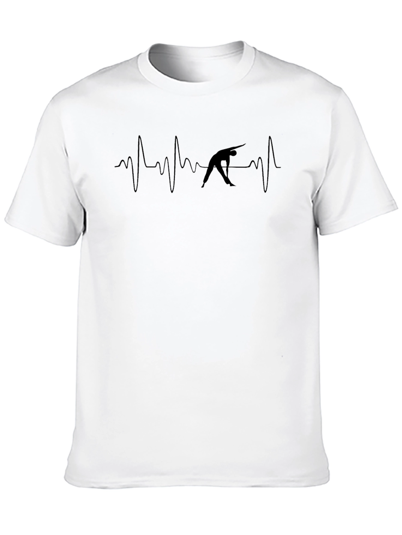 Yoga Heartbeat T-Shirt - Black