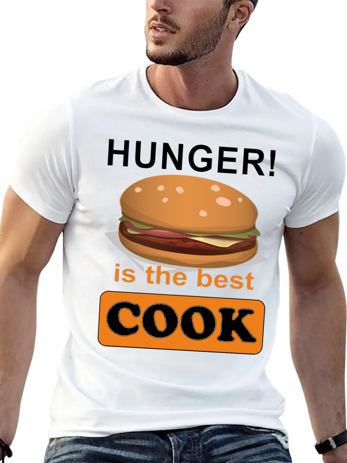 Hunger is the Best Cook Graphic T-Shirt