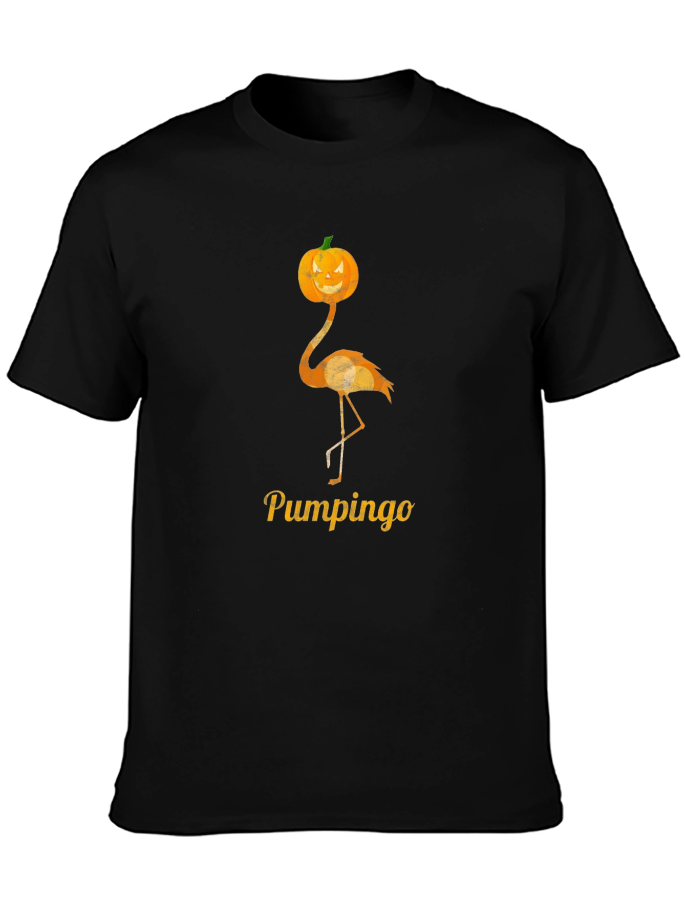Pumpkin Flamingo Halloween T-Shirt
