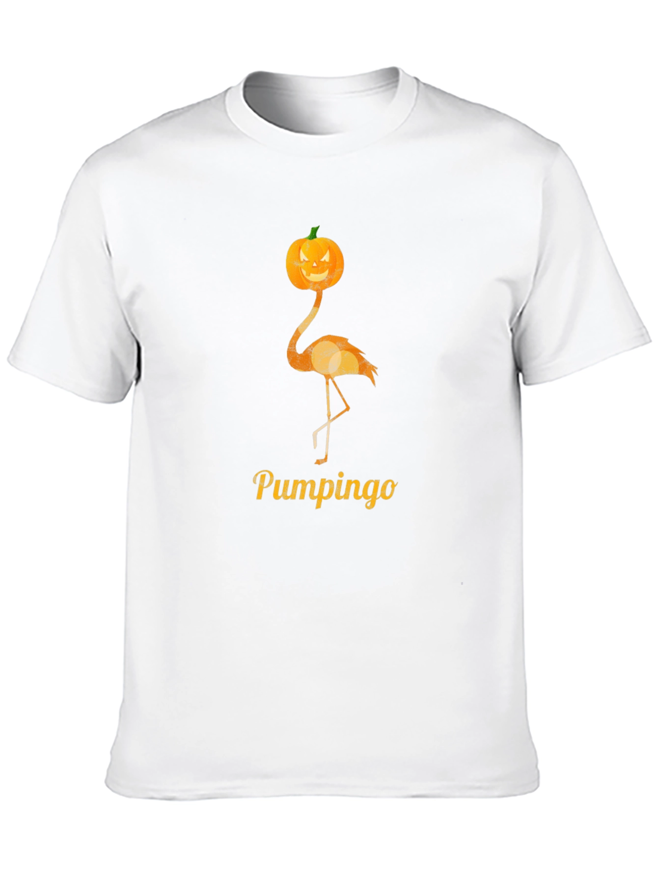 Pumpkin Flamingo Halloween T-Shirt