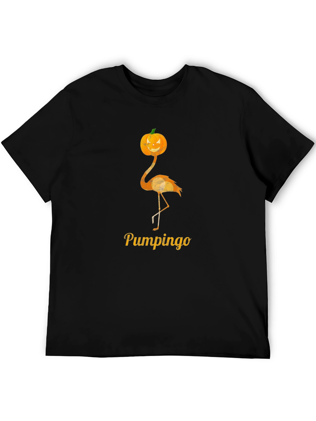 Pumpkin Flamingo Halloween T-Shirt