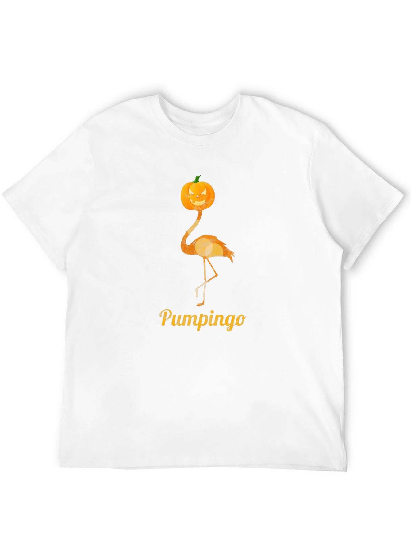 Pumpkin Flamingo Halloween T-Shirt
