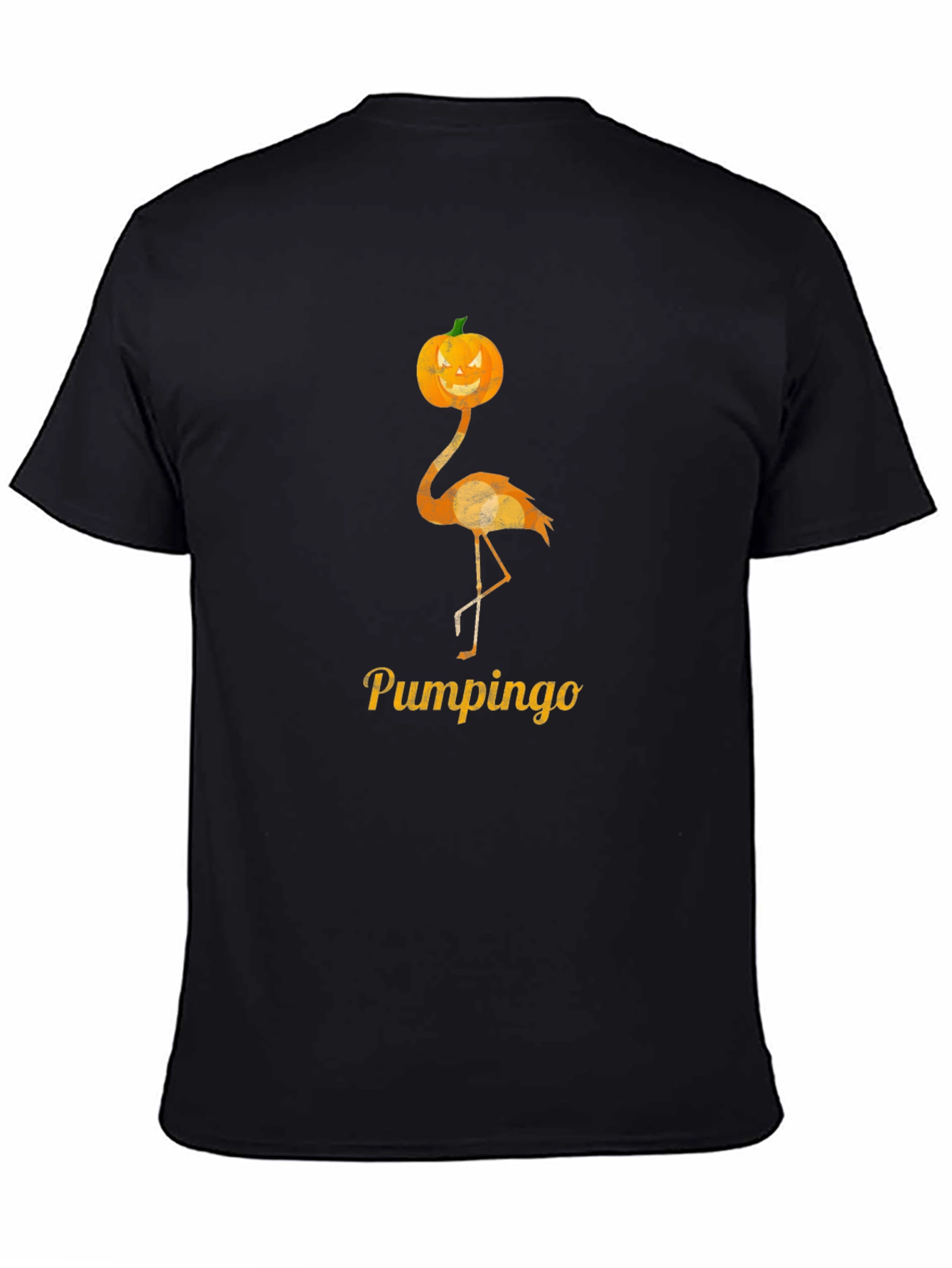 Pumpkin Flamingo Halloween T-Shirt