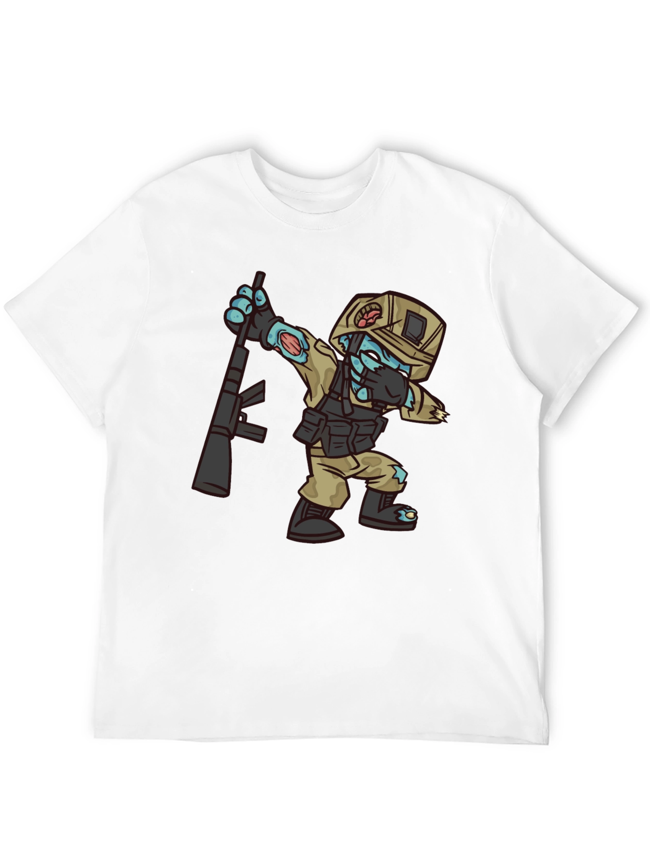 Zombie Soldier Graphic Tee - Black