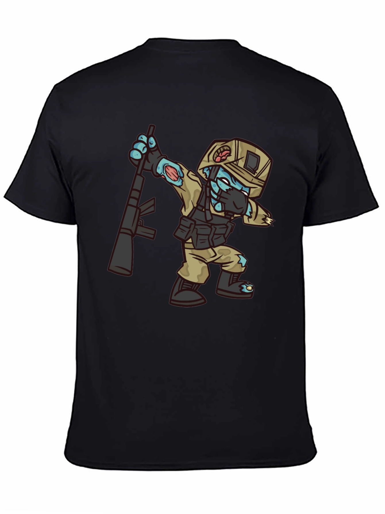Zombie Soldier Graphic Tee - Black
