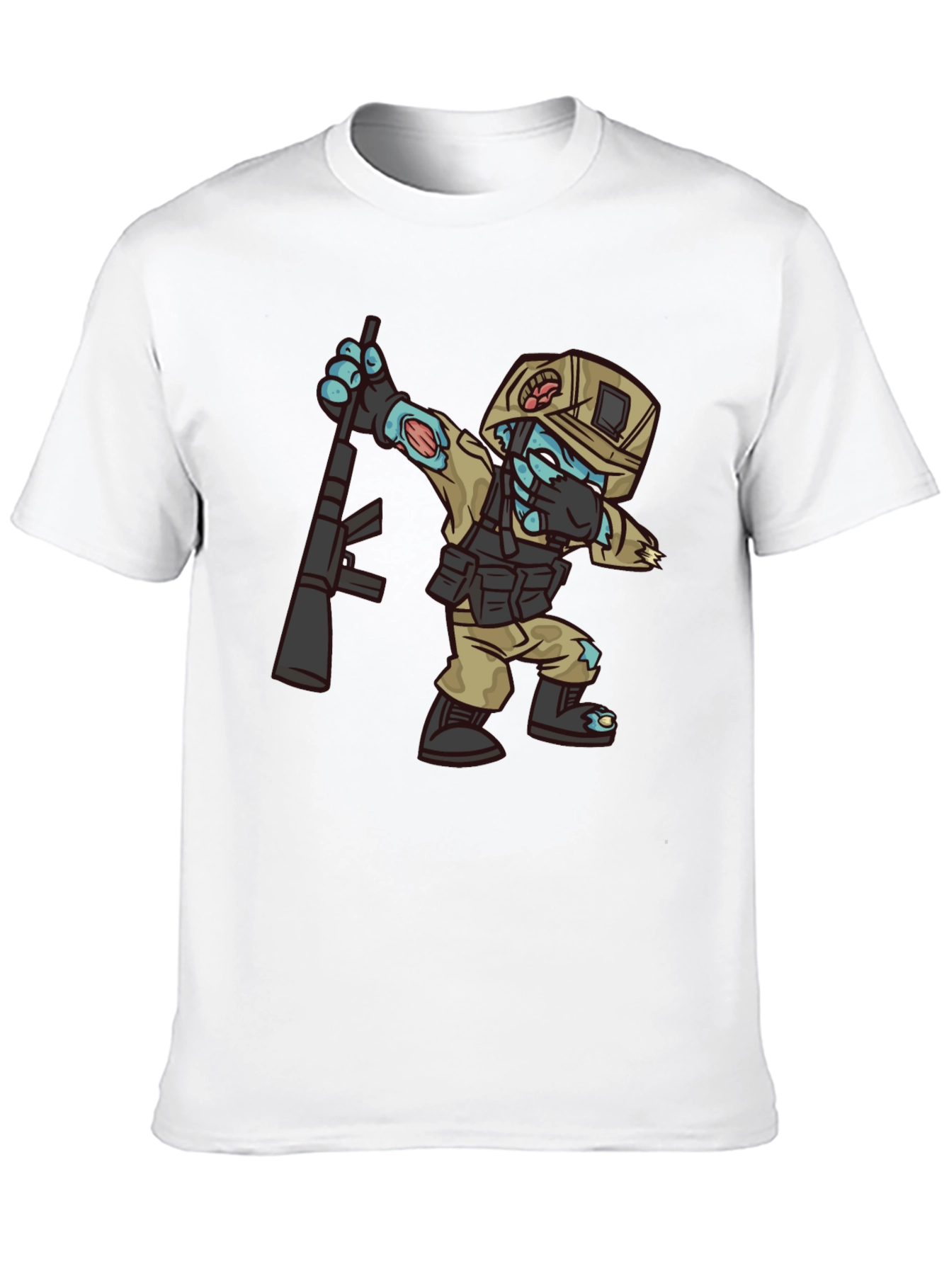 Zombie Soldier Graphic Tee - Black