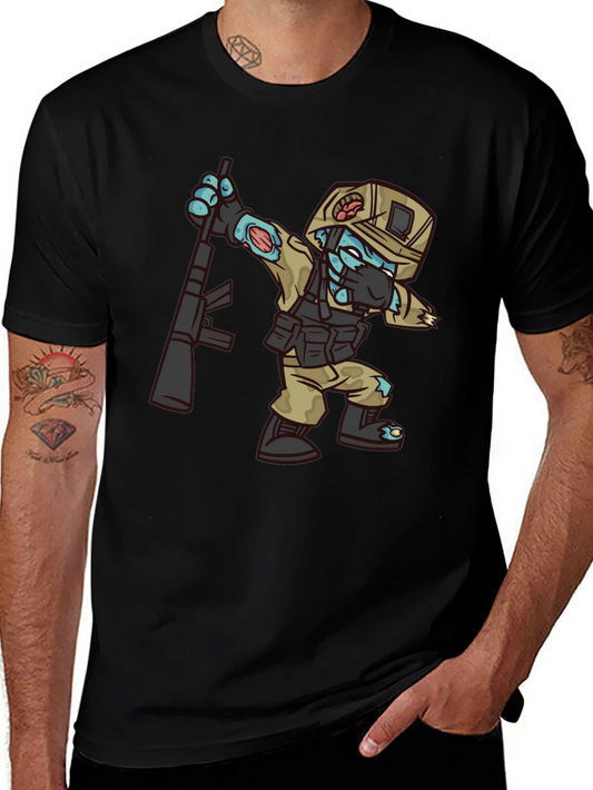 Zombie Soldier Graphic Tee - Black