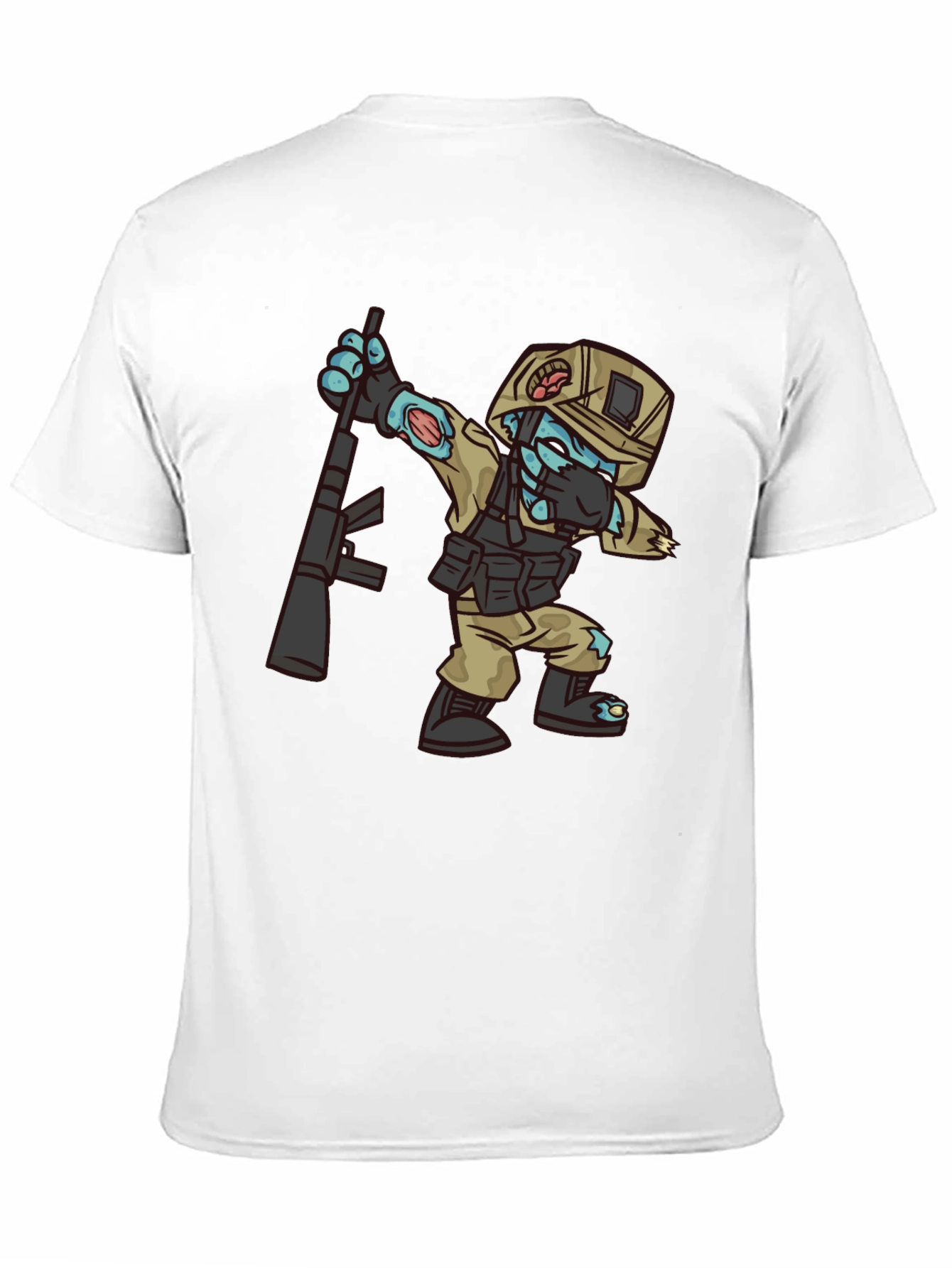 Zombie Soldier Graphic Tee - Black