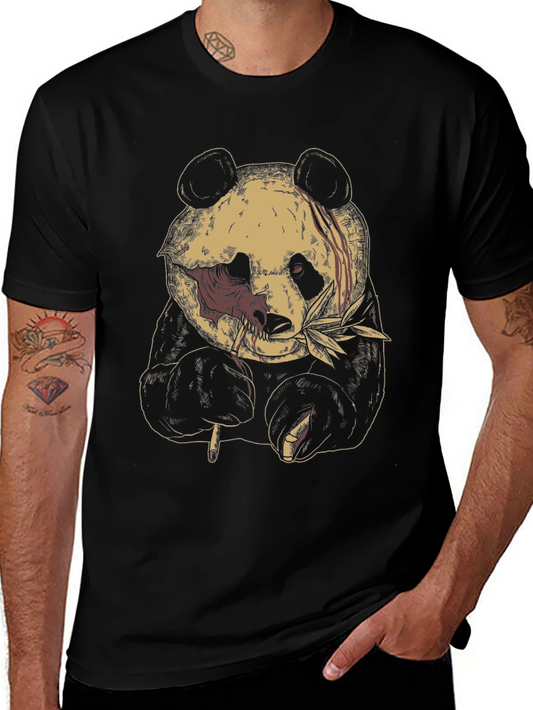 Graphic Panda T-Shirt - Edgy Design