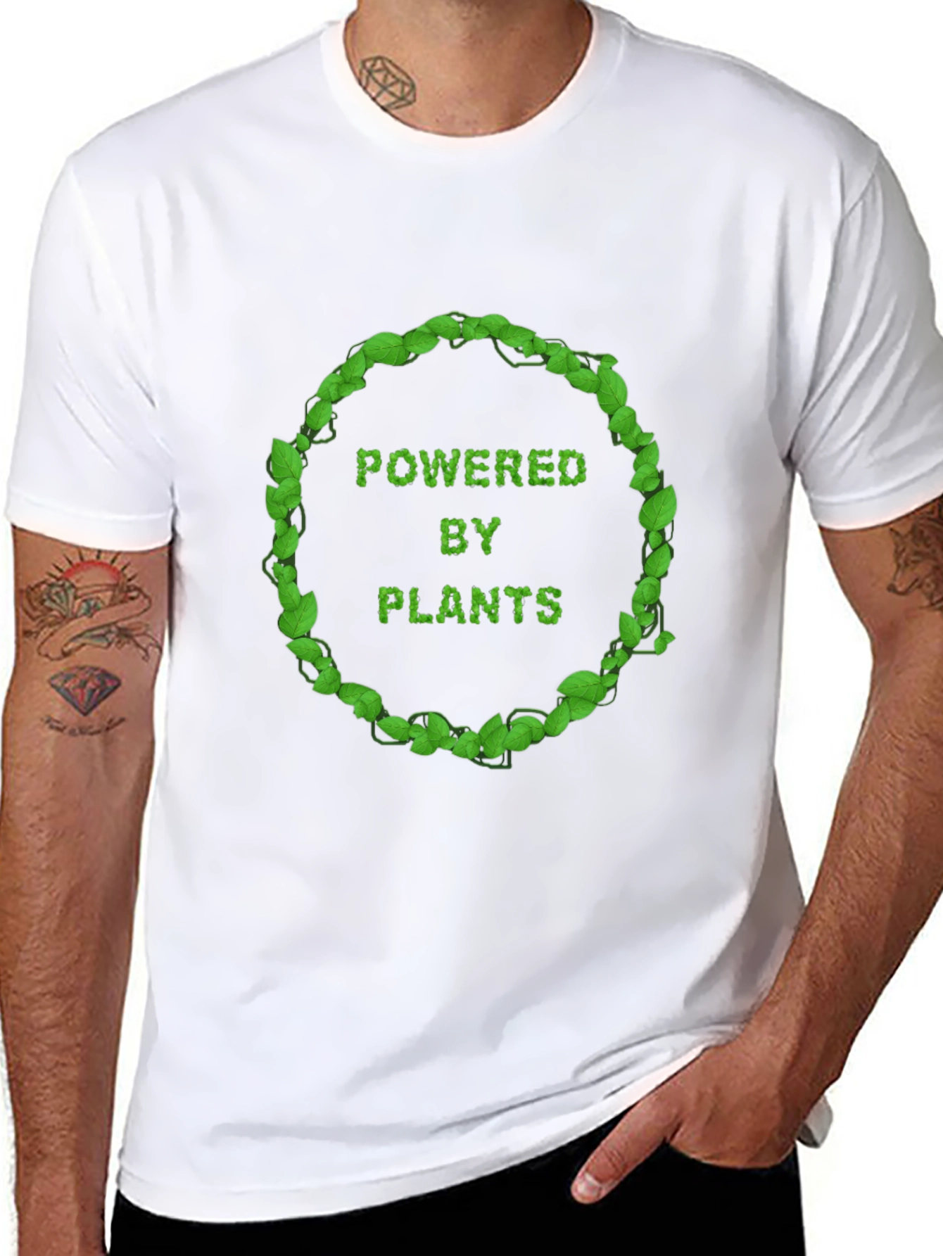 Powered By Plants Graphic T-Shirt - Vegan Style