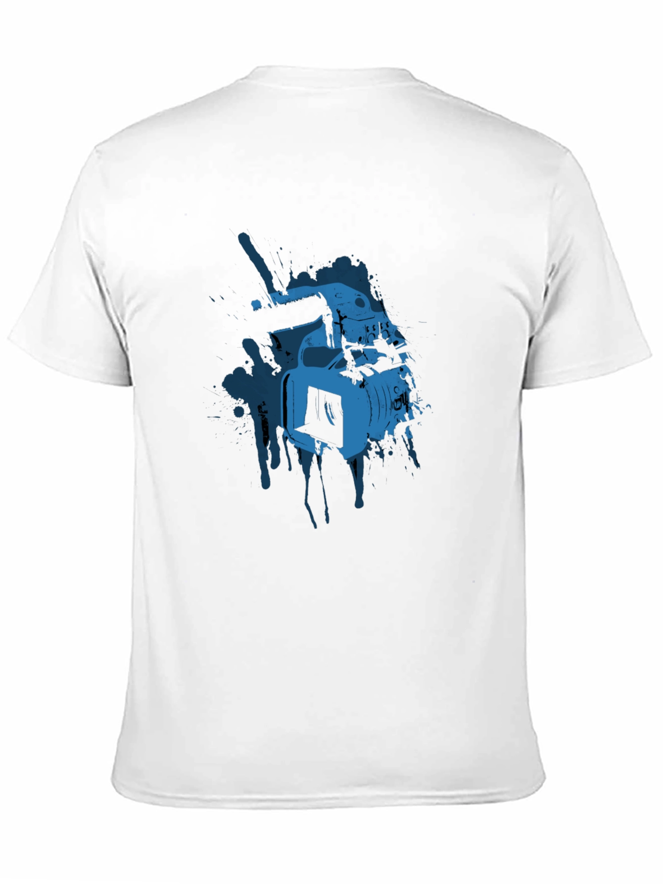 Cool Camera Graphic Tee - Black Cotton T-Shirt