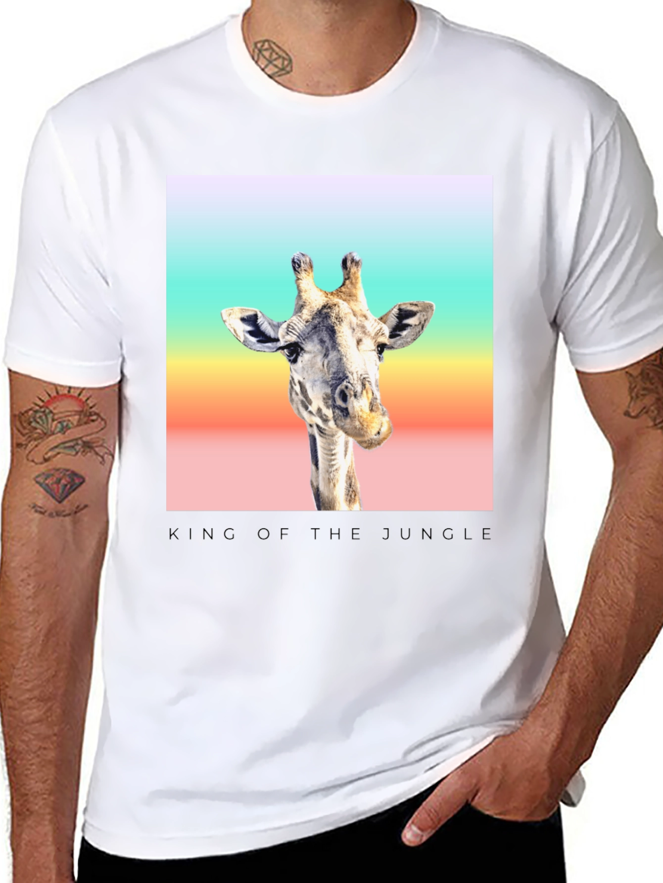 King of the Jungle Giraffe T-Shirt