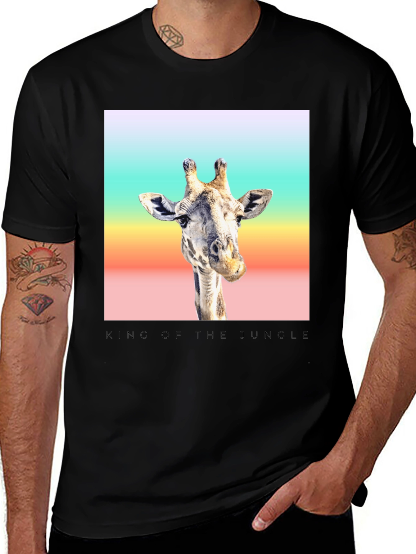 King of the Jungle Giraffe T-Shirt