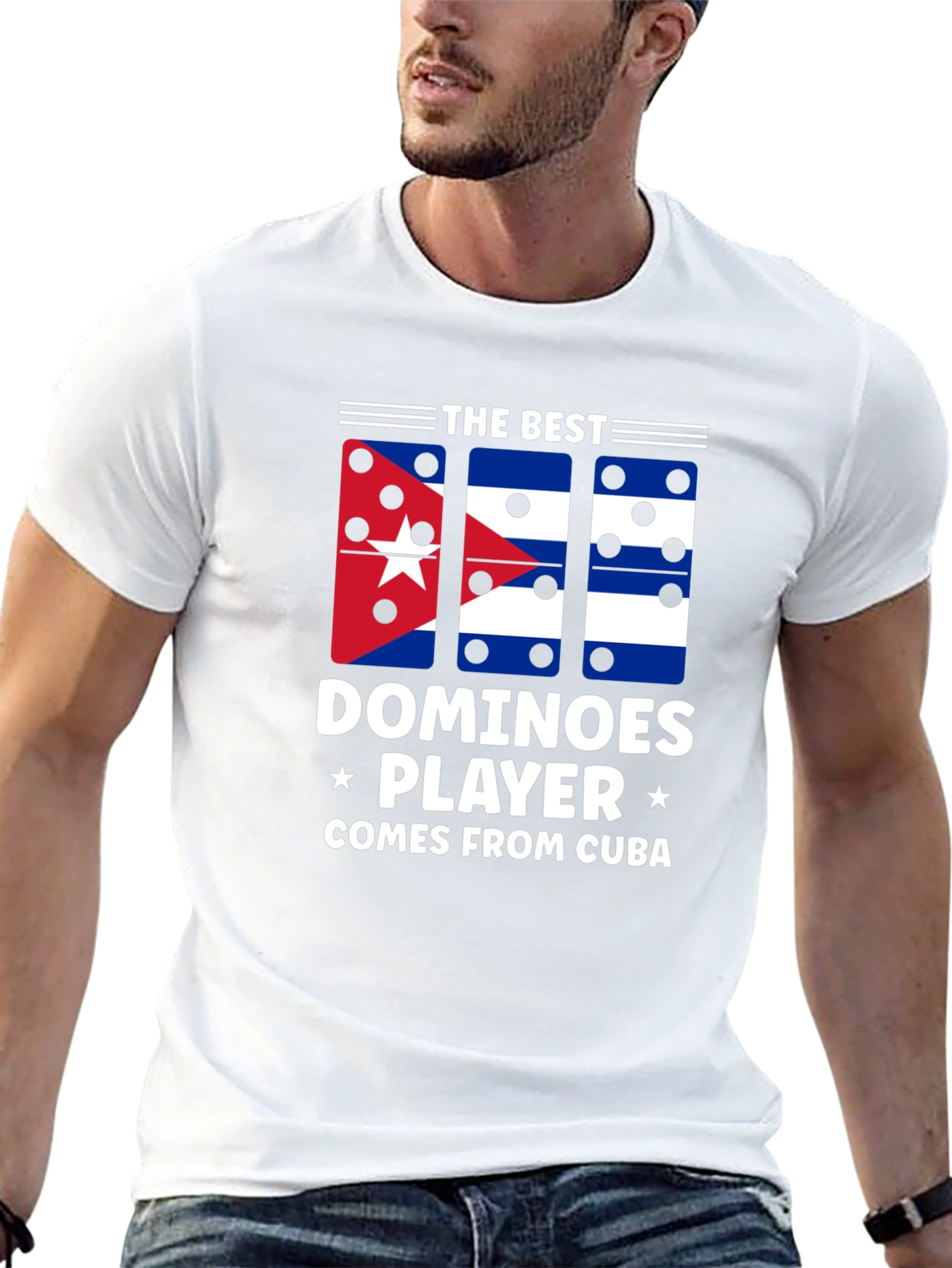 The Best Dominoes Player Comes From Cuba Black T-Shirt