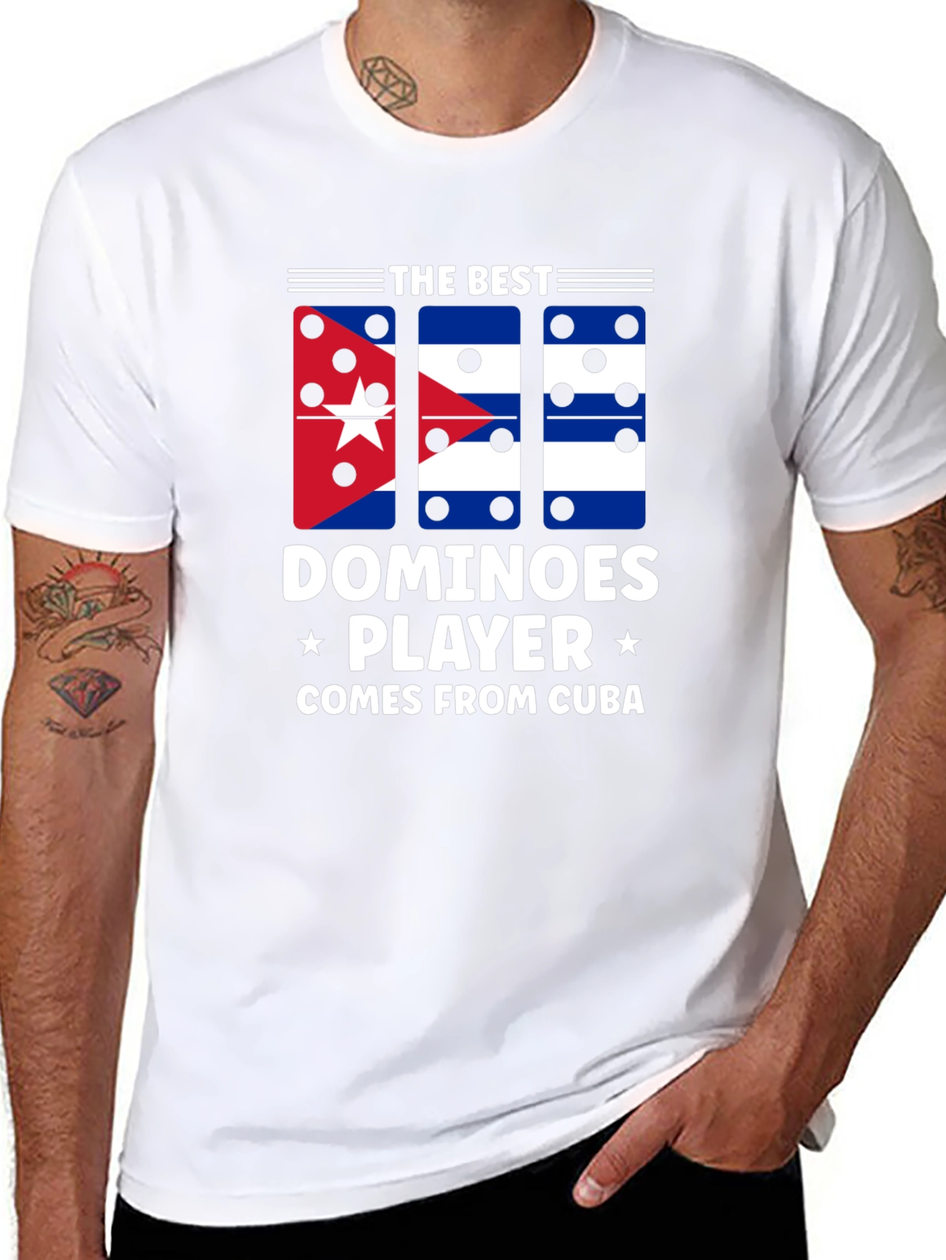 The Best Dominoes Player Comes From Cuba Black T-Shirt