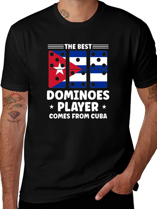 The Best Dominoes Player Comes From Cuba Black T-Shirt