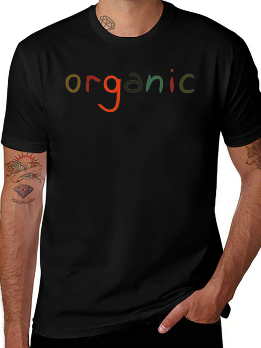 Organic Graphic Print Crew Neck T-Shirt