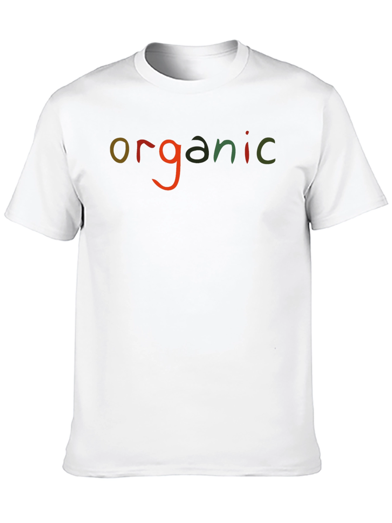 Organic Graphic Print Crew Neck T-Shirt