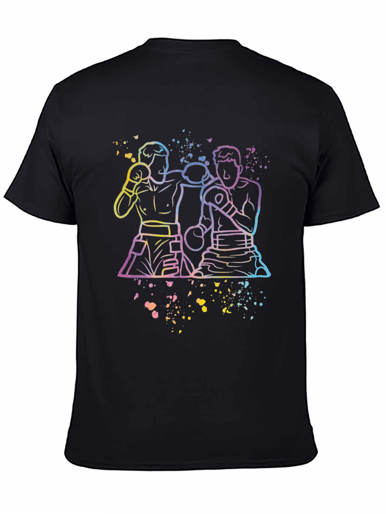 Neon Boxer Graphic Tee - Mens Black T-Shirt