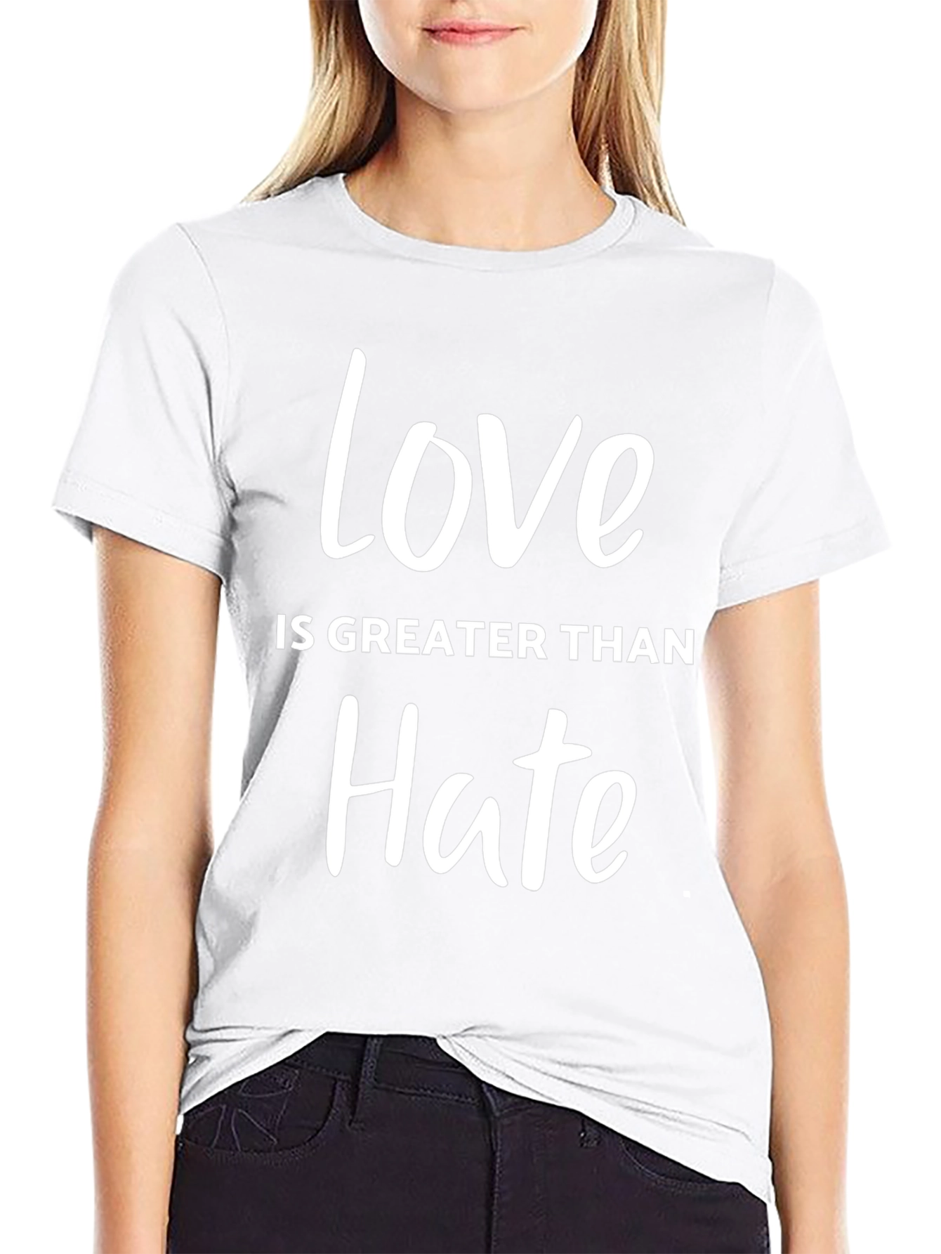 Love is Greater Than Hate Graphic T-Shirt