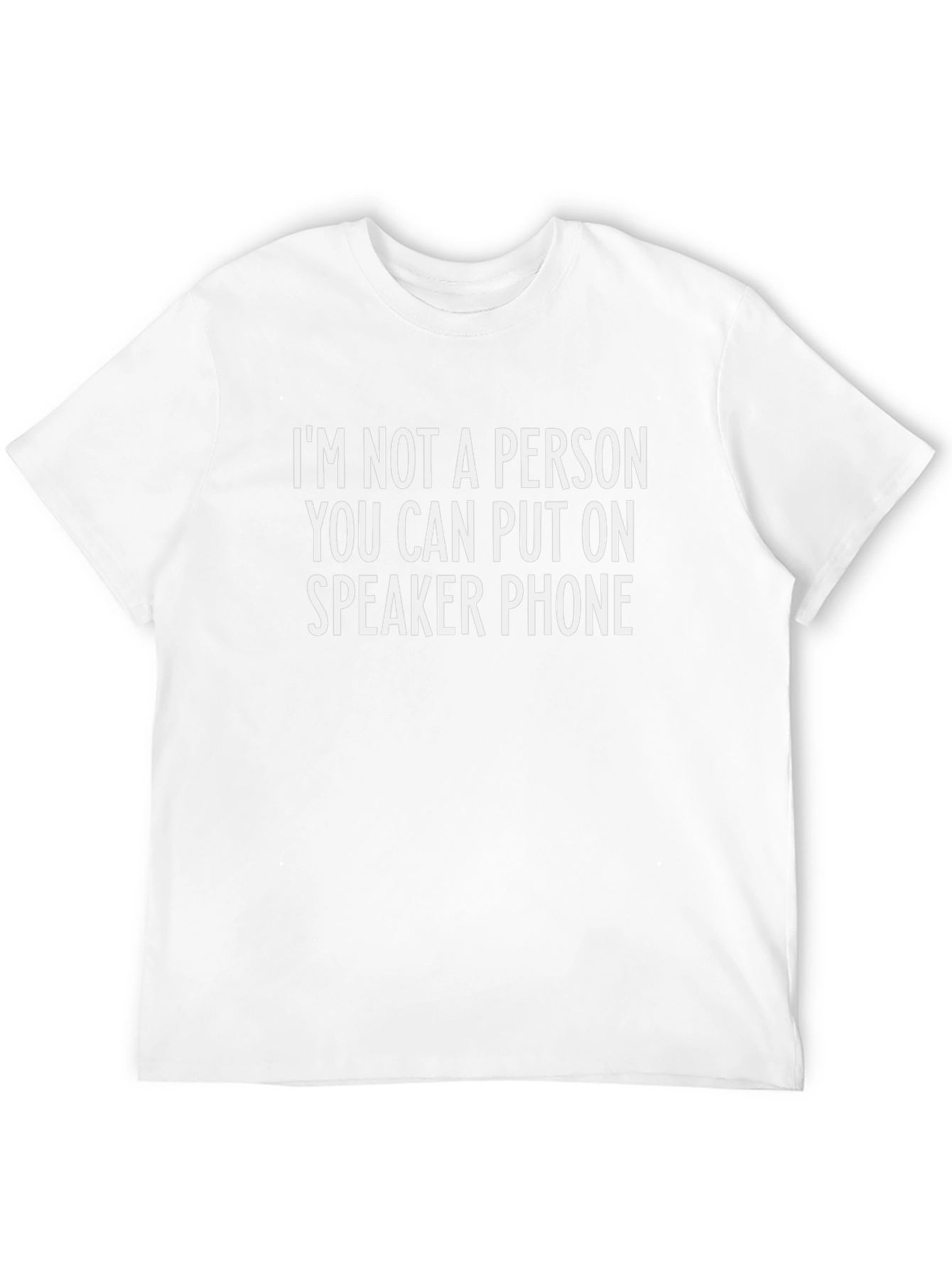 Speaker Phone Humor Graphic T-Shirt
