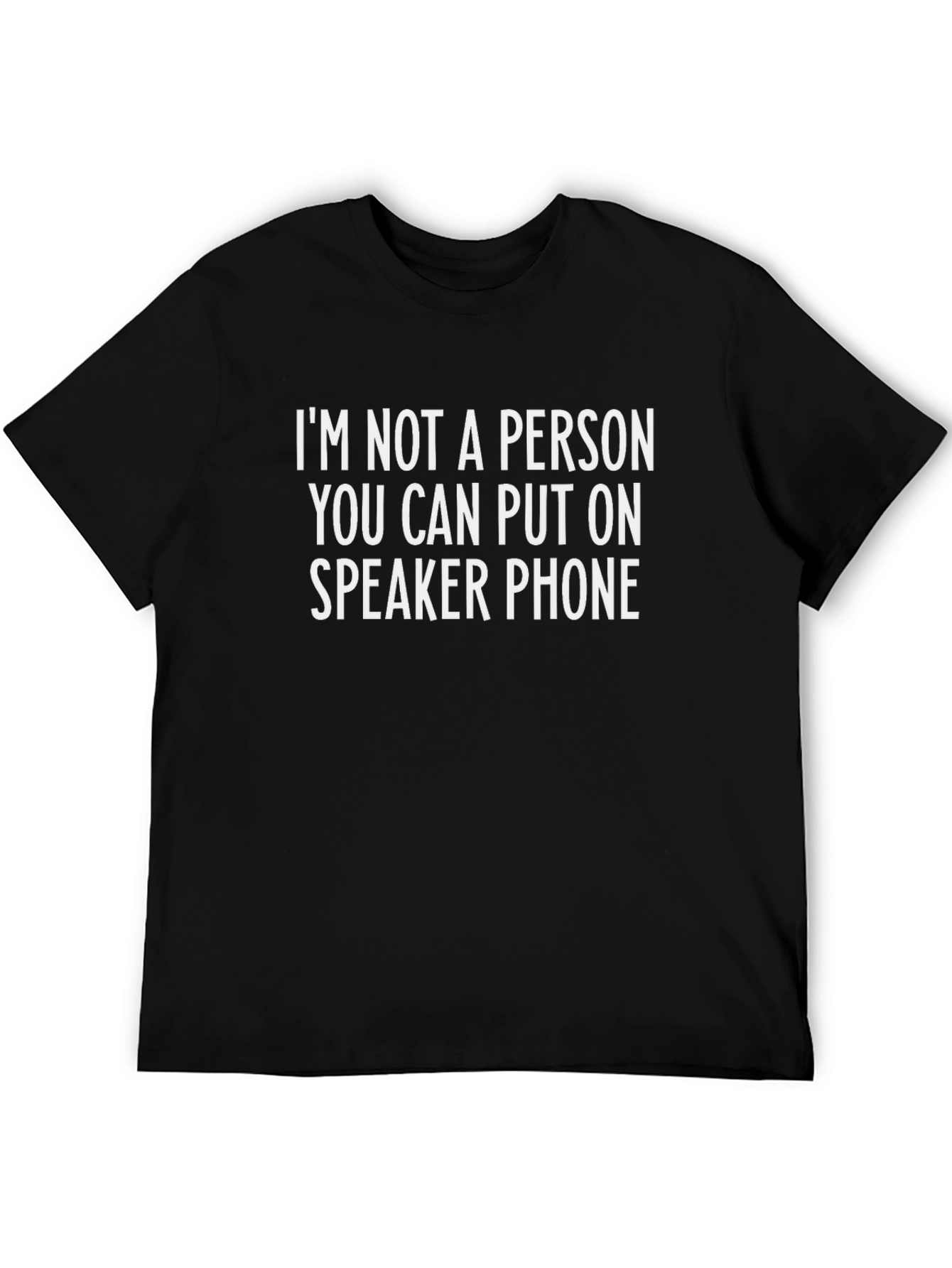 Speaker Phone Humor Graphic T-Shirt