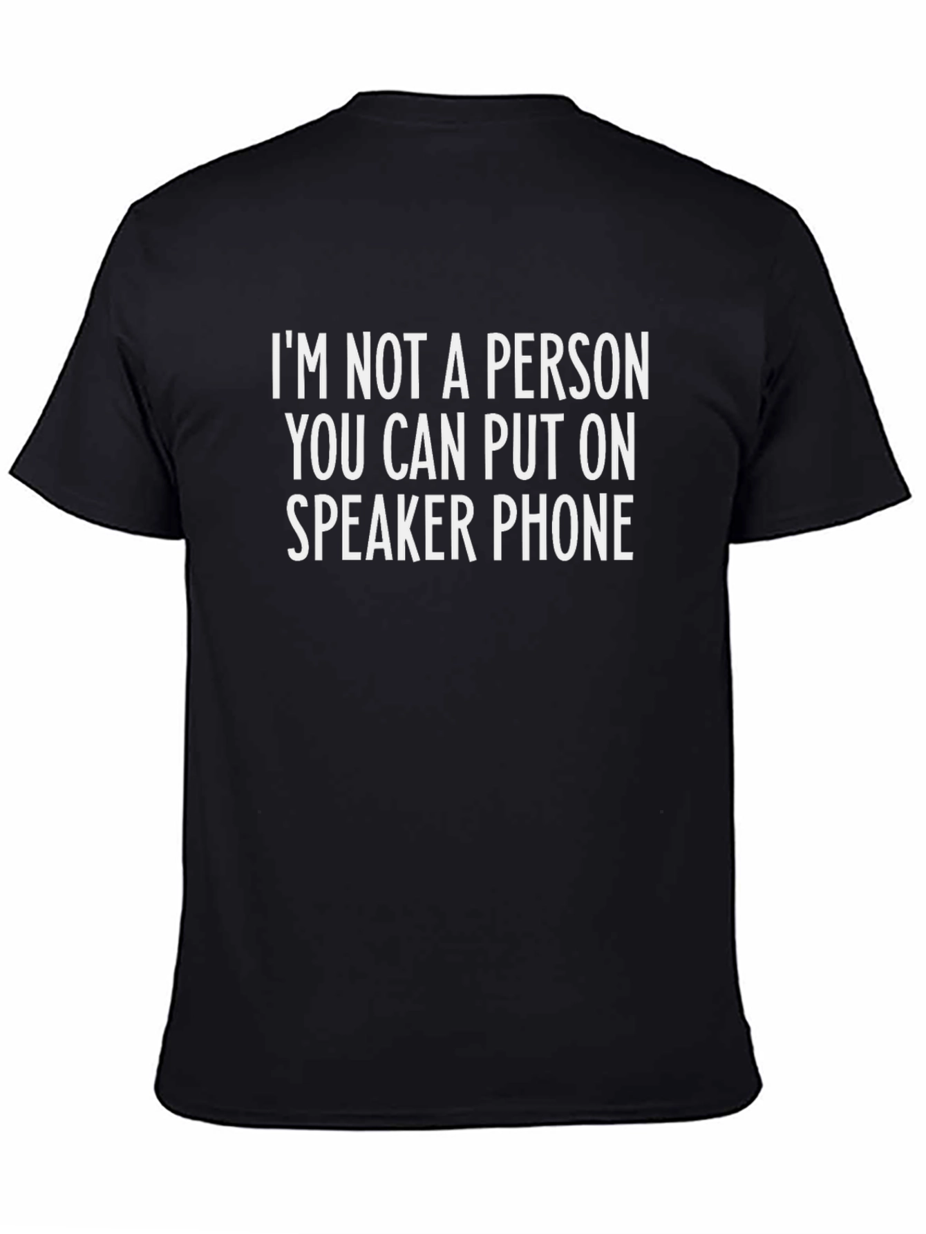 Speaker Phone Humor Graphic T-Shirt