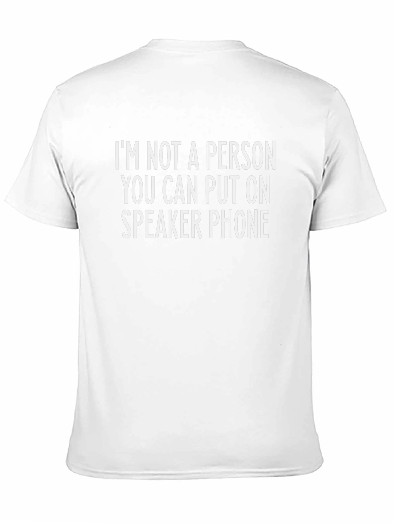 Speaker Phone Humor Graphic T-Shirt
