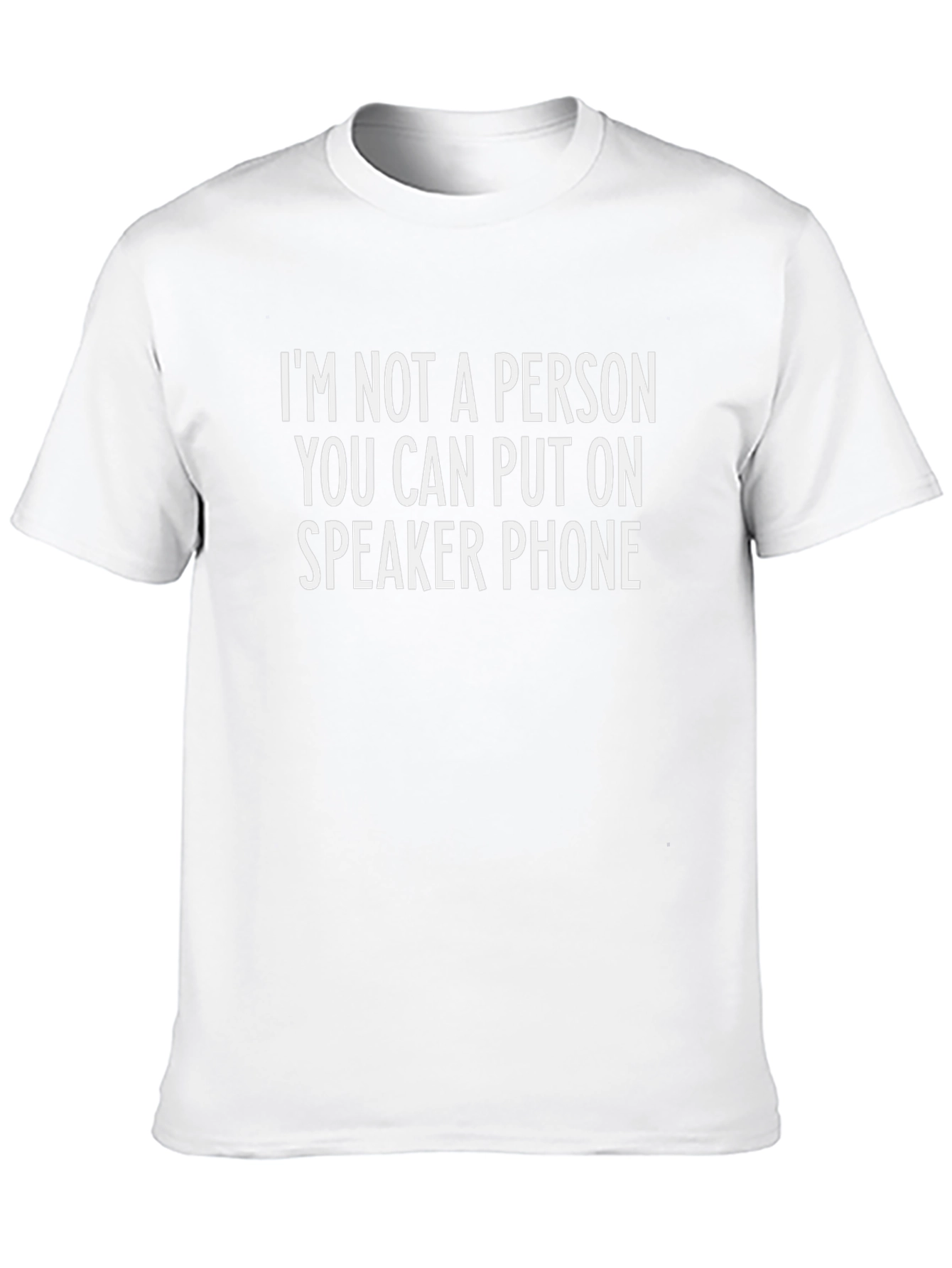 Speaker Phone Humor Graphic T-Shirt