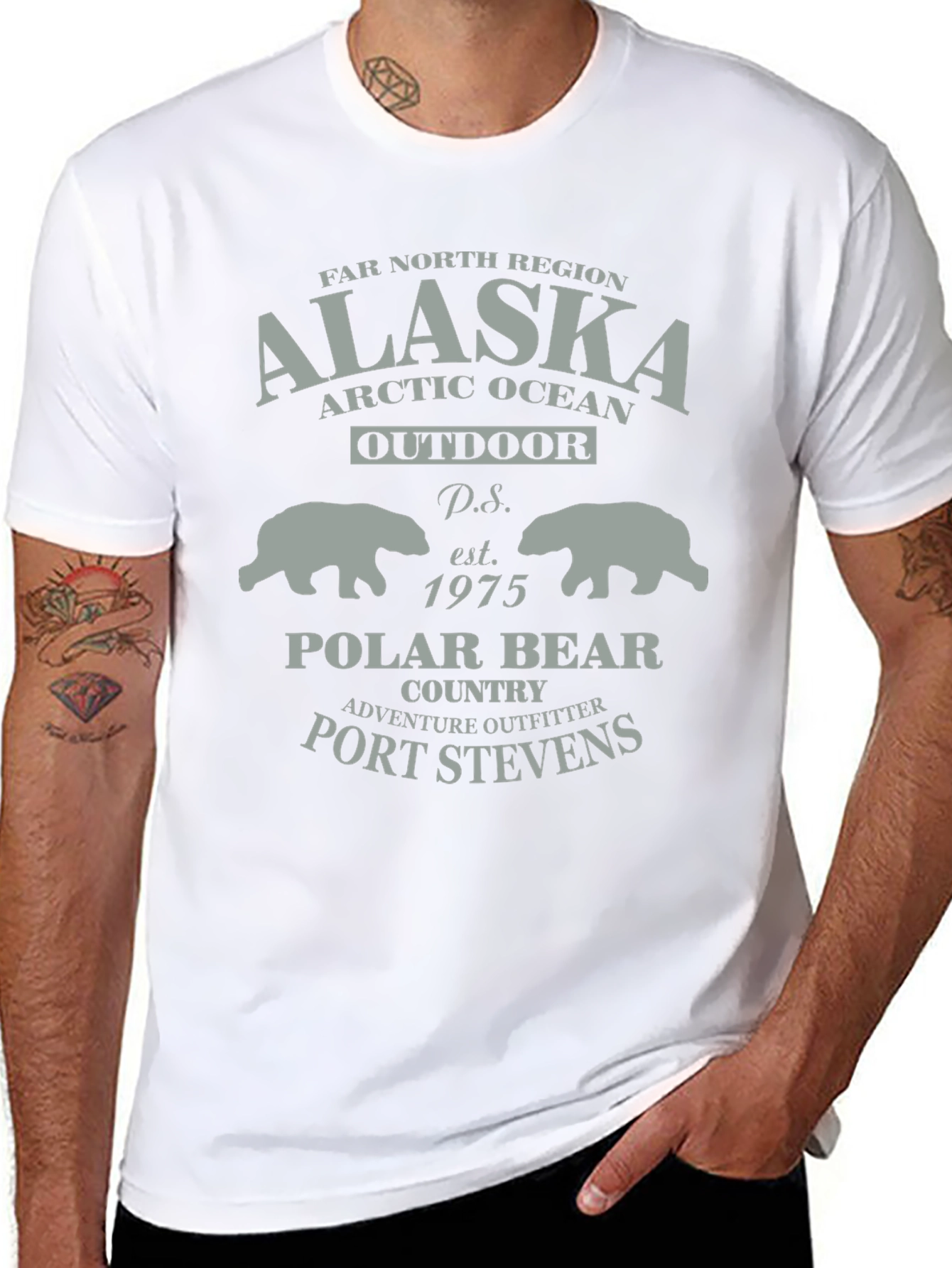 Alaska Polar Bear T-Shirt - Port Stevens Adventure