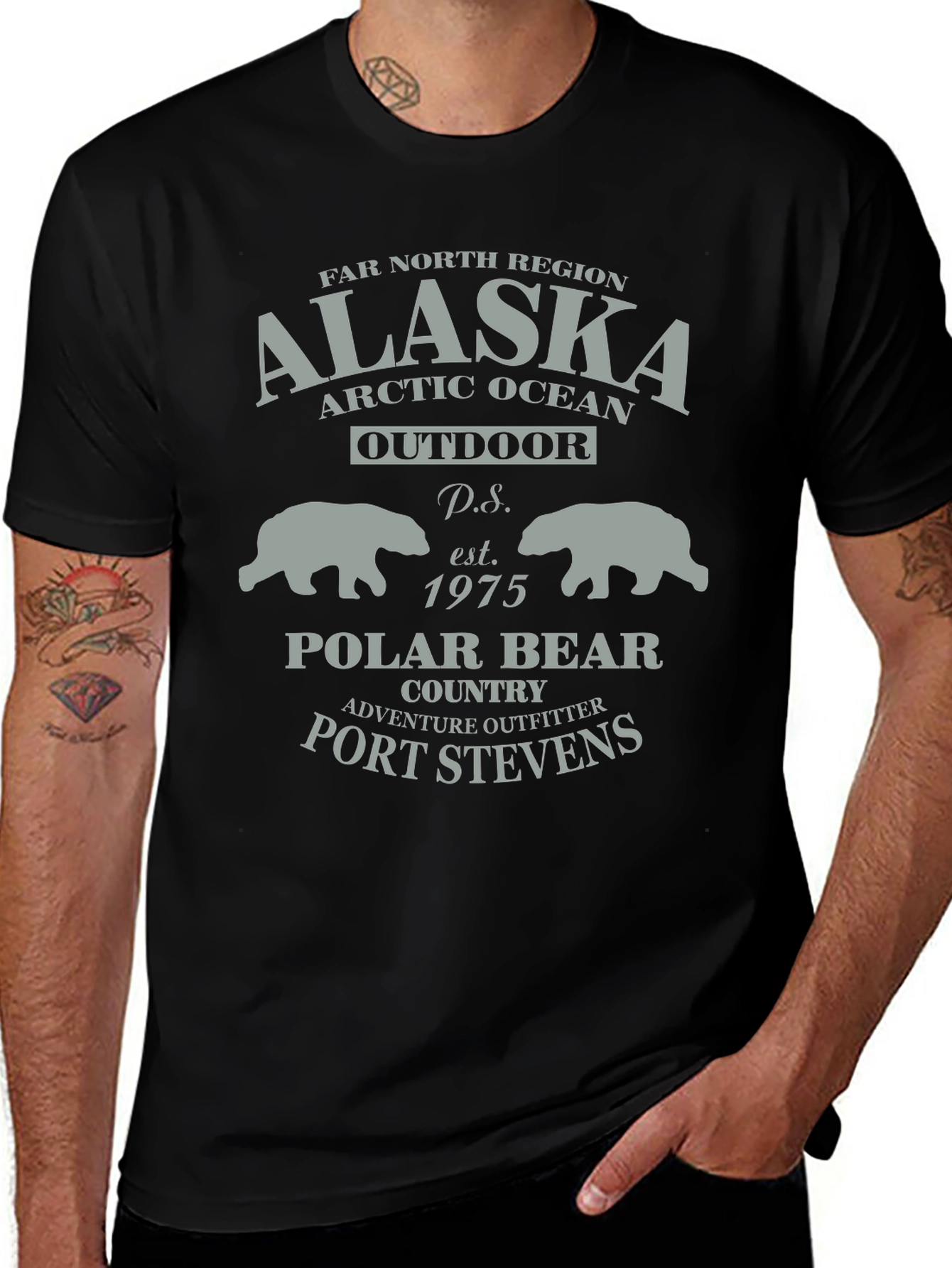 Alaska Polar Bear T-Shirt - Port Stevens Adventure