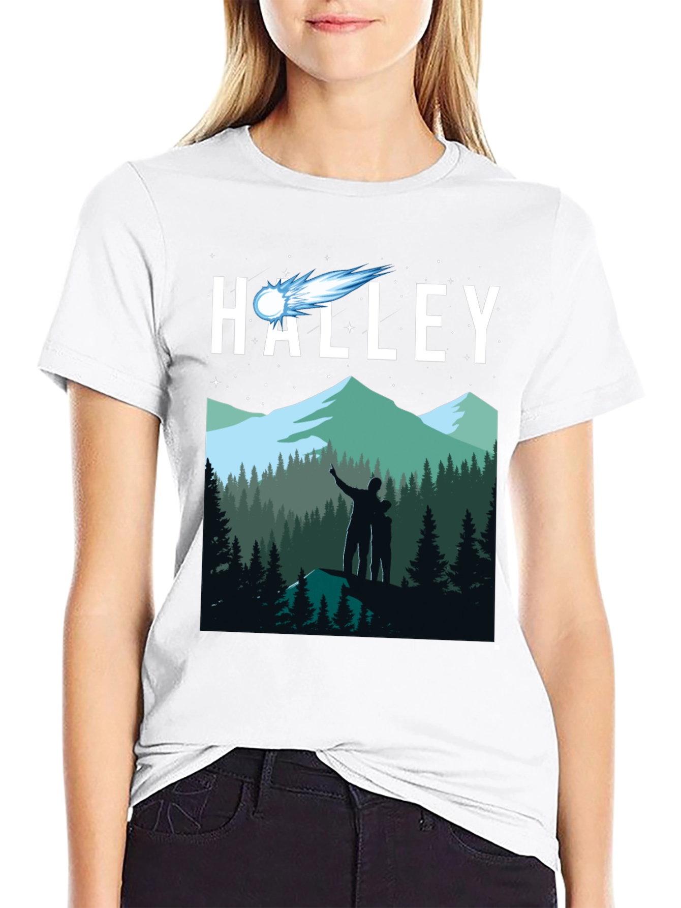 Halley Comet Stargazing T-Shirt