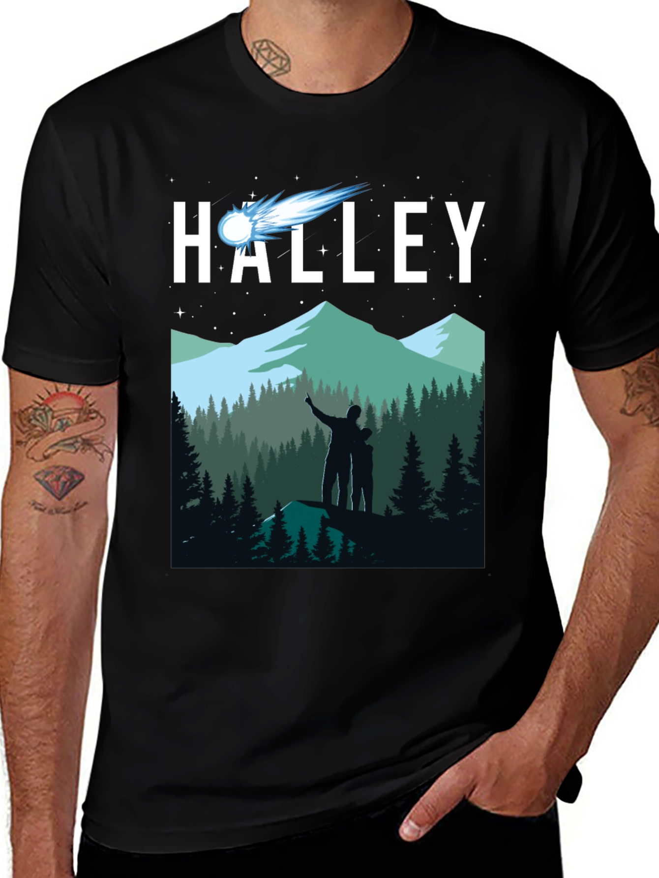 Halley Comet Stargazing T-Shirt