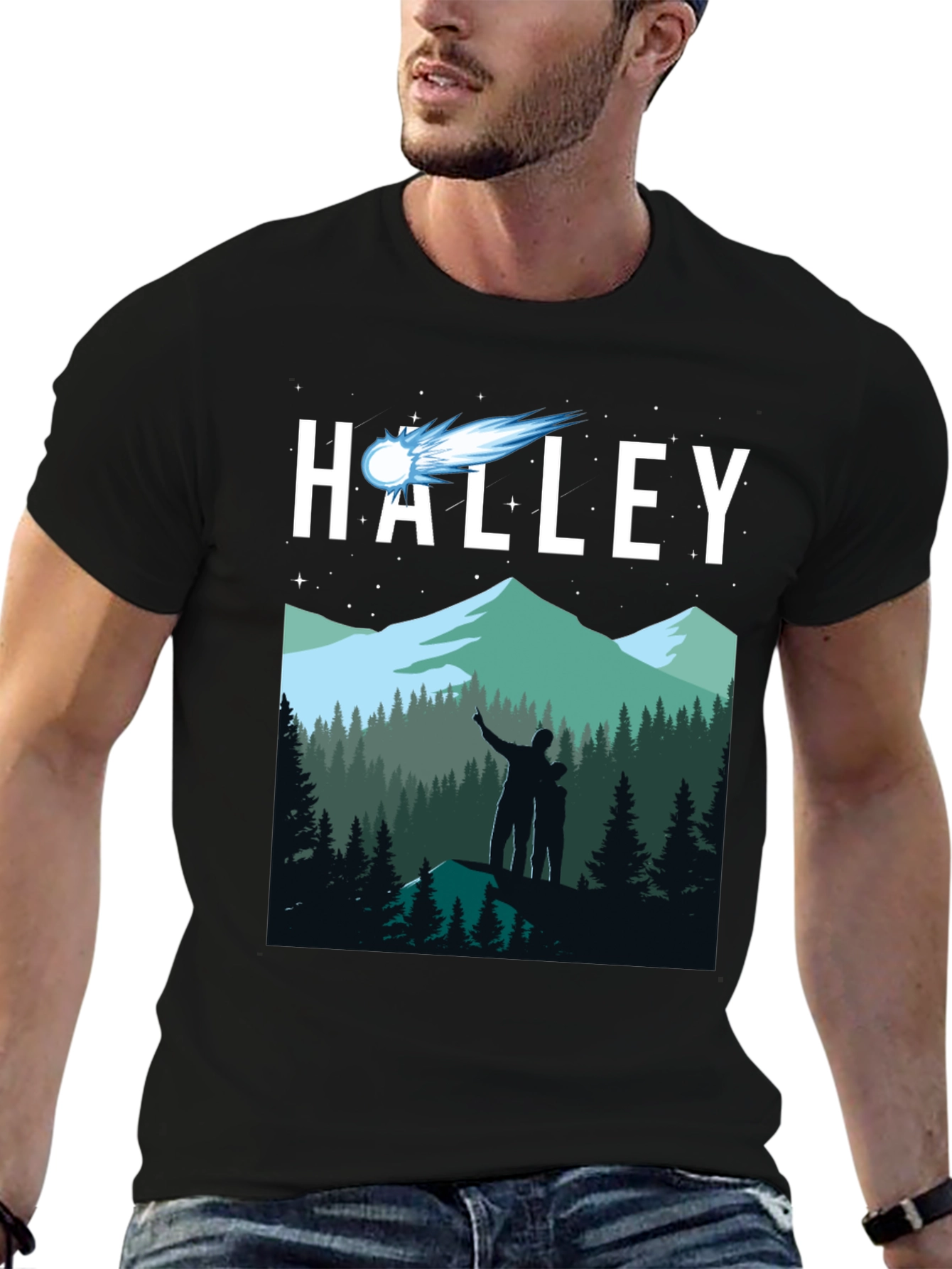 Halley Comet Stargazing T-Shirt