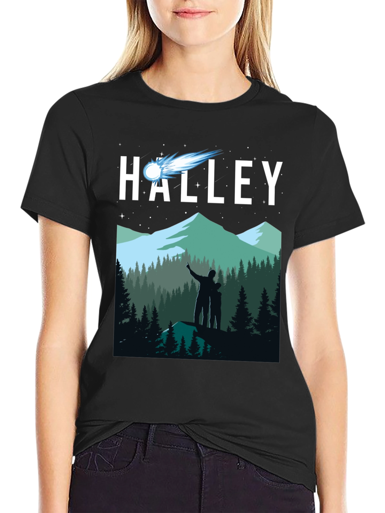 Halley Comet Stargazing T-Shirt