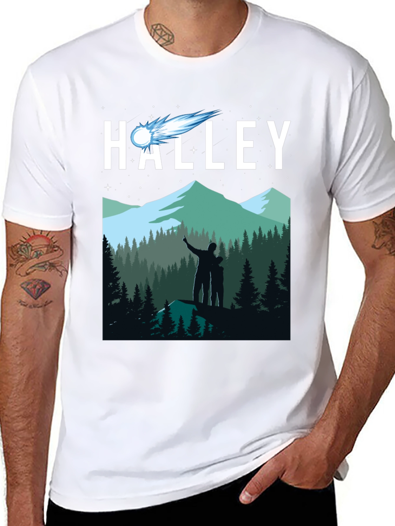 Halley Comet Stargazing T-Shirt