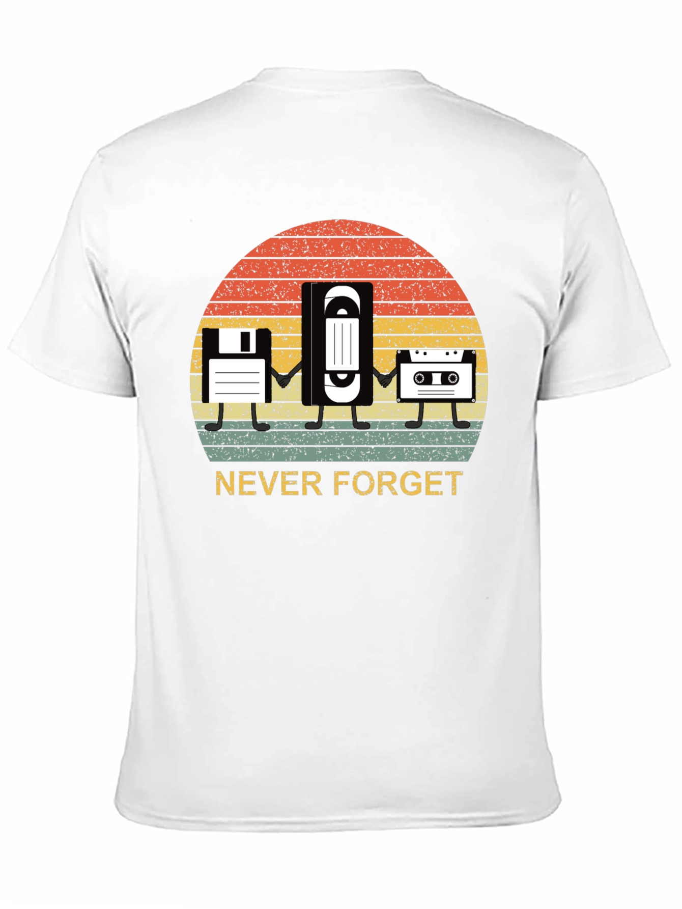 Never Forget Retro Media T-Shirt